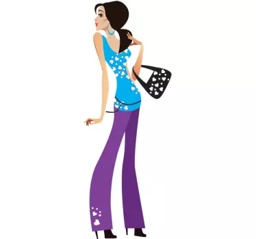 Sticker mode fashion vrouw - TenStickers