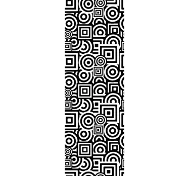 Douchewand sticker abstracte figuren - TenStickers