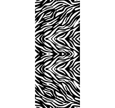 Sticker douchedeur zebra patroon - TenStickers