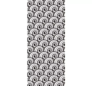 Sticker badkamer douche wilde golven zee - TenStickers