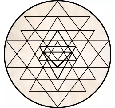 Sticker geometrische vormen ingewikkeld driehoekpatroon - TenStickers