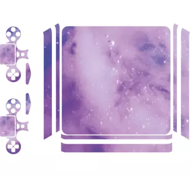 Muursticker patroon paarse spetter - TenStickers