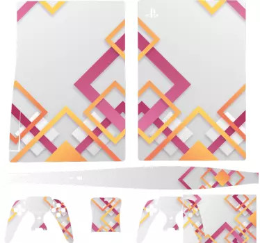 Ps5 sticker geometrische configuratie idee - TenStickers