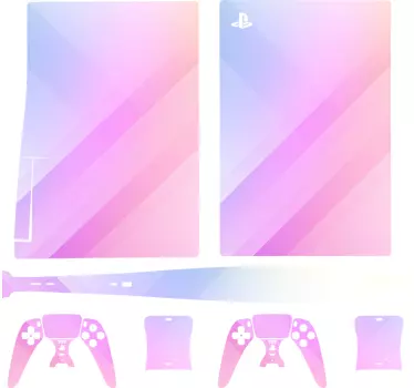 Ps5 sticker met een verloopkleurafwerking - TenStickers