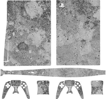 Ps5 sticker betonafwerking set - TenStickers