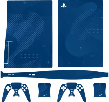 Ps5 sticker blauwe gaming wrap - TenStickers