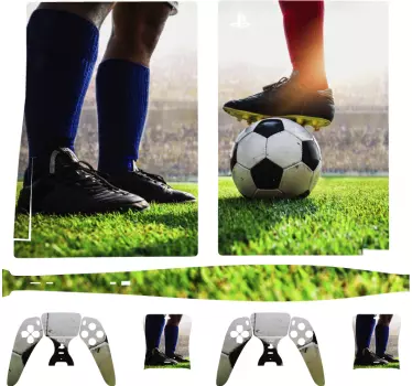 Ps5 sticker voetbalspel actie - TenStickers
