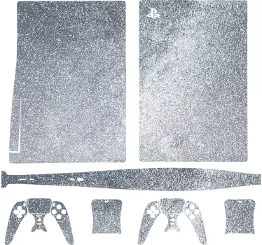 Ps5 sticker glinsterende console set - TenStickers