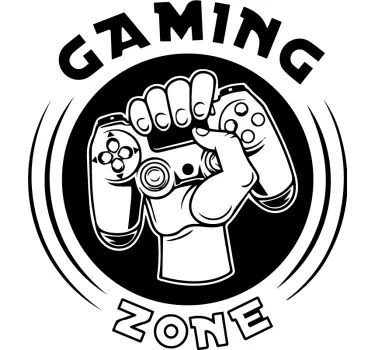 Decoratie sticker games gaming controller embleem - TenStickers