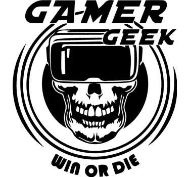 Decoratie sticker games gamer skull ontwerp - TenStickers