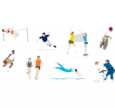 Sticker verschillende sporten - TenStickers