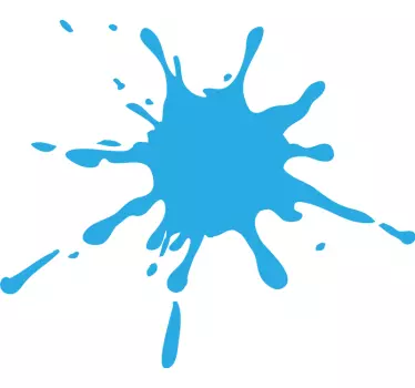 Stickers kunst Splash kleur blauw - TenStickers