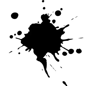 Sticker geometrische vormen splash effect grafiek - TenStickers