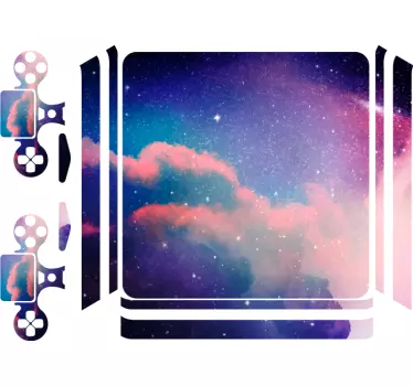 Ps4 sticker hemelse wolken motief - TenStickers