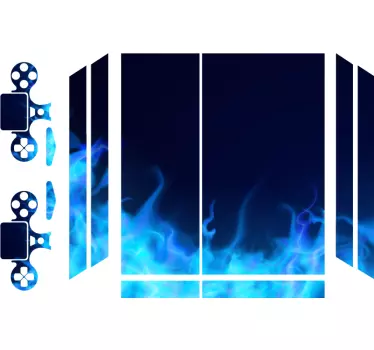Ps4 sticker vlam effect ontwerp - TenStickers