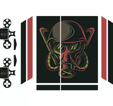 Ps4 sticker gasmasker decal - TenStickers