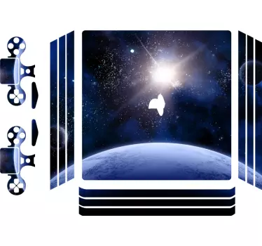 Ps4 sticker kosmisch universum uitzicht - TenStickers