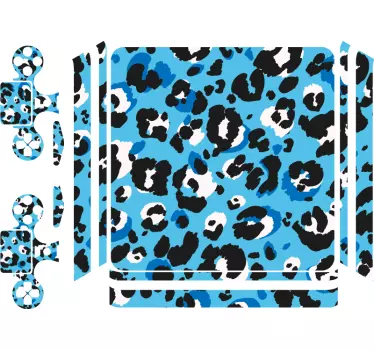 Ps4 sticker leopard motief - TenStickers