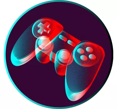Decoratie sticker games retro gamecontroller - TenStickers
