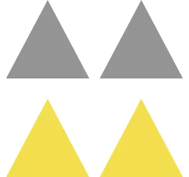 Sticker geometrische vormen vibrerende driehoekmotieven - TenStickers