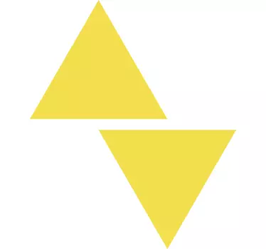 Sticker geometrische vormen stijlvolle driehoeken - TenStickers