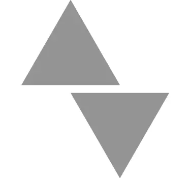 Sticker geometrische vormen driehoekige indeling - TenStickers