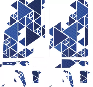 Ps5 sticker geometrische videospelcover - TenStickers