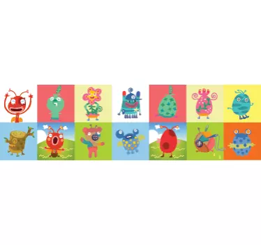Kindersticker Vriendelijke Monsters - TenStickers