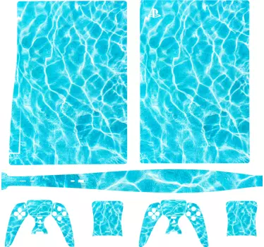 Ps5 sticker aqua golf effect - TenStickers