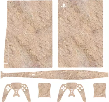 Ps5 sticker natuurlijke steen textuur - TenStickers