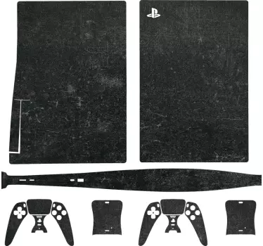 Ps5 sticker gladde zwarte behuizing - TenStickers