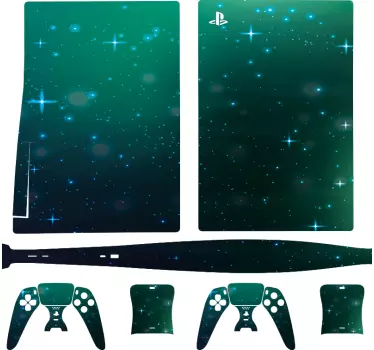 Ps5 sticker sterrenhemel gaming oppervlak - TenStickers