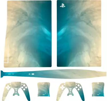 Ps5 sticker vloeibare textuur huid - TenStickers