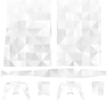 Ps5 sticker geometrische moderne cover - TenStickers
