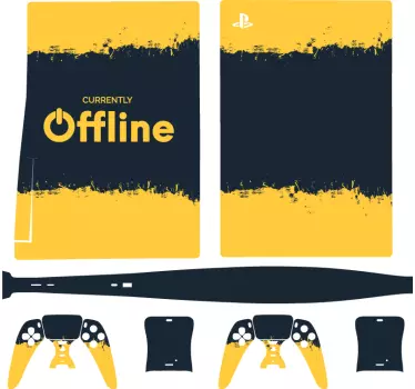 Ps5 sticker momenteel offline huid - TenStickers