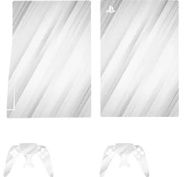Strakke witte hoes ps5 sticker - TenStickers
