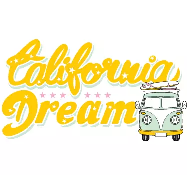Sticker California Dream - TenStickers