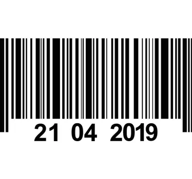 Vormen muursticker barcode aanpassing - TenStickers