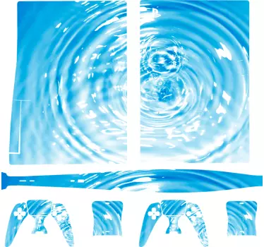 Ps5 sticker watergolf ontwerp - TenStickers