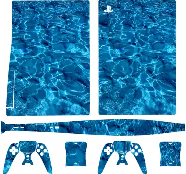 Ps5 sticker wateroppervlak - TenStickers