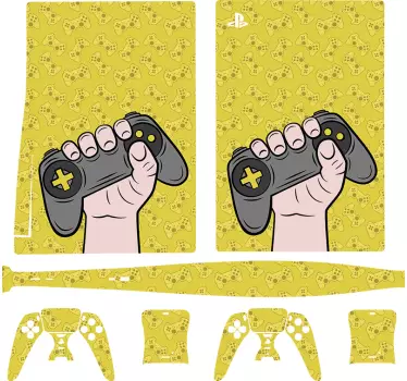 Ps5 sticker gaming controller graphic - TenStickers