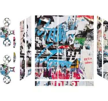 Ps4 sticker levendige stedelijke esthetiek - TenStickers