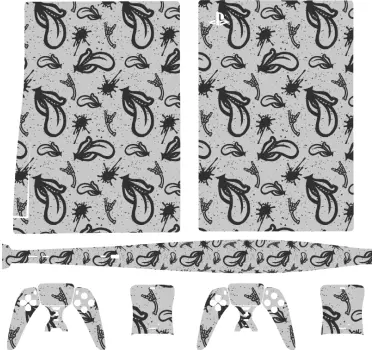 Ps5 sticker expressief patroon hoes - TenStickers
