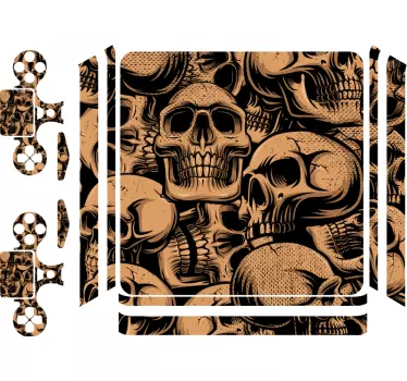 Ps4 sticker skull collectie - TenStickers