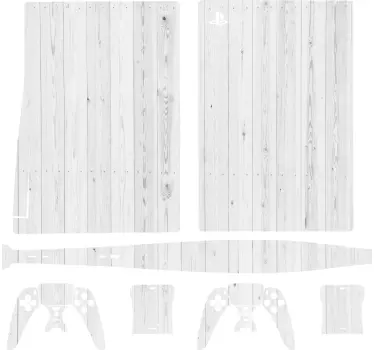 Ps5 sticker houten textuur afwerking - TenStickers