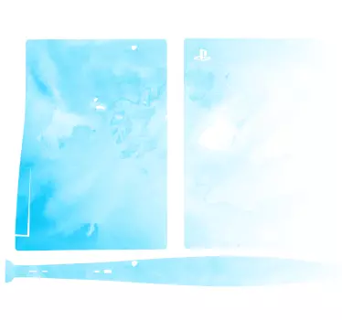 Ps5 sticker aqua-kleurig speelapparaat - TenStickers