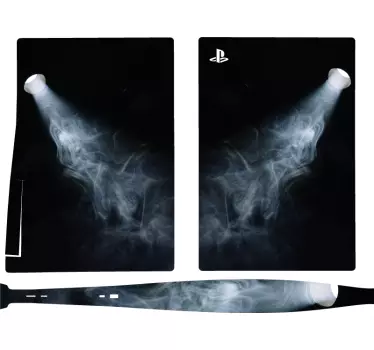 Ps5 sticker rokerige lichten effect - TenStickers