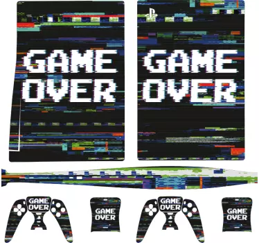 Ps5 sticker game over vibes - TenStickers