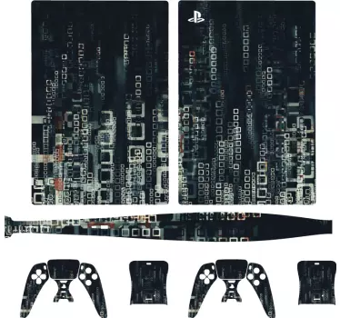 Ps5 sticker digitale circuit overlay - TenStickers