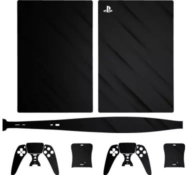 Ps5 sticker zwarte gamingaccessoire - TenStickers